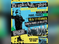 Dropkick Murphys en concerts au Zénith de Paris en 2018
