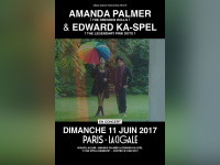 Amanda Palmer & Edward Ka-Spel en concert à La Cigale de Paris en juin 2017
