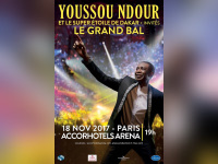 Youssou N'Dour en concert à l'Arena Bercy de Paris en novembre 2017