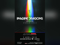 Imagine Dragons en concert à l'Arena Bercy de Paris en février 2018