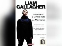 Liam Gallagher en concert à l’Olympia de Paris en mars 2018