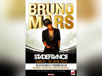 Bruno Mars en concert au Stade de France en juin 2018