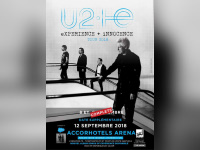 U2 en concert à l'AccorHotels Arena Bercy de Paris en septembre 2018