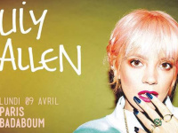Lily Allen en concert au Badaboum à Paris en avril 2018