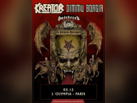 Kreator et Dimmu Borgir en concert à l'Olympia de Paris décembre 2018