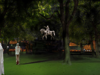 Nuit Blanche 2022 : Le Jardin des Lys, une installation de Pierre Delavie sur la Place des Vosges