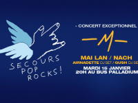 Secours Pop Rocks au Bus Palladium avec -M-, alias Matthieu Chedid
