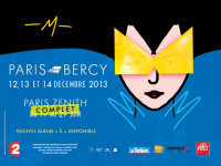 -M-, alias Matthieu Chedid, en tournée 2013 : série de concerts au Trianon et au Zénith de Paris