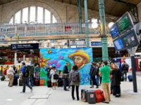 Gare du Nord : Nowart invite le street art sur le kiosque Thalys