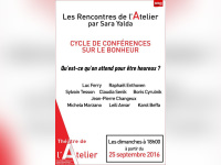 Cycles de conférences sur le bonheur au théâtre de l'Atelier