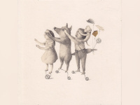 Vente d'illustrations charitable à la Rotonde Stalingrad 