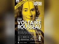 Voltaire Rousseau, le spectacle au théâtre de Poche-Montparnasse