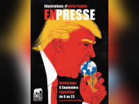 Adria Fruitos, l'exposition de dessins de presse à la Slow Galerie