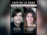Thierry Samitier et Clara Lefort au Café de la Gare
