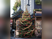 Noël au marché d'antiquités des Puces de Saint-Ouen