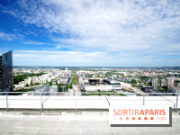 Réouverture du toit de la Grande Arche de La Défense