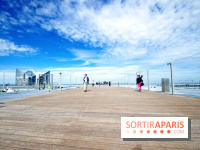 Réouverture du toit de la Grande Arche de La Défense