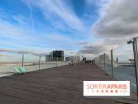 Réouverture du toit de la Grande Arche de La Défense