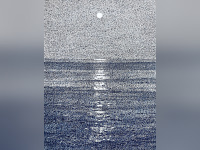 Federico Pietrella expose ses toiles pointillistes au tampon dateur à la Sobering Galerie