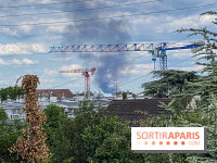 Incendie en cours à Gennevilliers, du côté des Grésillons