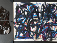 Les têtes et les mots : David Cohen expose à Paris à la galerie Rachel Hardouin