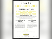 SUR-MESURE : CYCLE MODE ET CINEMA : LES COULISSES DES MAGAZINES DE MODE