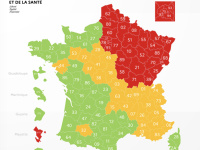 Coronavirus : Le bilan météo Covid, la carte par département du 1er mai