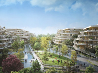 Immobilier : une ville de bureaux en bois se construit aux portes de Paris 