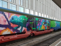 Un train street art à la Gare de l'Est pour sensibiliser à la cause environnementale
