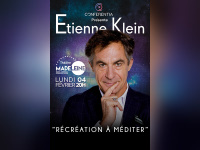 Conférence du physicien Etienne Klein sur le cerveau au Théâtre de la Madeleine