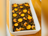 La recette des lentilles vertes, noix de cajou, curry de Alexandre Mazzia, chef du restaurant 2* AM