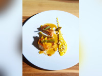 La recette de la volaille au jus et maïs de Julien Boscus, chef d'Origines