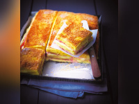 La recette du Croque-Monsieur Polenta Jambon Fromage d’Eric Frechon