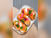 La recette de la tartine au saumon fumé d'Astara