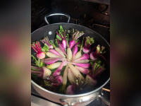 La recette des navets daikon et radis japonais cuits au four de Bruno Doucet