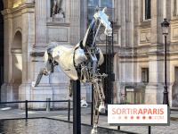 JO Paris 2024: Zeus, le cheval métallique de la cérémonie d'ouverture exposé à l'Hôtel de Ville