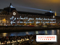 Quelle est cette projection lumineuse sur le musée d'Orsay ?