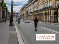 Visuel Paris rue de Rivoli trotinette