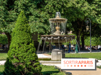 Visuel Paris parc Place des Vosges fontaine