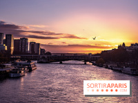 Visuel Paris - coucher de soleil - Seine
