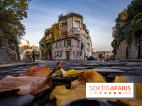 Visuel Paris - maison rose - automne