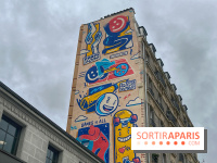 JO : une fresque s'installe dans le 18e pour marquer le lien entre Paris 2024 et Los Angeles 2028﻿
