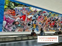 Une fresque éphémère à l'effigie de One Piece dans la gare Montparnasse pour les 25 ans du manga