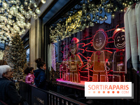 Photos : les vitrines et décorations de Noël du Bon Marché 2021