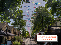 Le ciel de cerfs volants à Bercy Village 