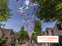 Le ciel de cerfs volants à Bercy Village 