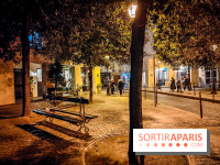 Visuels Paris - place de Thorigny nuit - banc