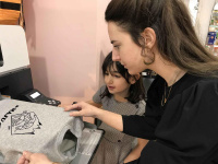 On the other fish, ateliers d'impression sur textile