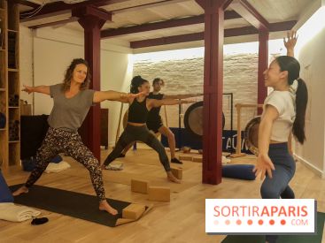 At Aûm, studio de yoga et espace de coworking dans le 20e