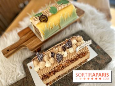 Bûches de Noël végétales des maisons Landemaine et Land&Monkeys